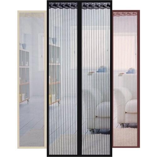 2021 Summer Anti Mosquito Insect Fly Bug Curtains Window Net Screen Curtain Magnetic Mesh Netting Window Screen Kitchen Home