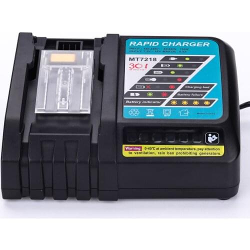 For Makita 14.4V-18V 6.5A Li-ion Battery Charger Replacement DC18RC DC18RA BL1830 BL1815 BL1840 BL1850