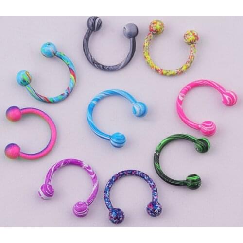 1/10pcs Fake Septum Stainless Steel Nose Ring Lip Nail Body Clip Hoop Women Septum Piercing Jewelry Party Gift Beauty Decor