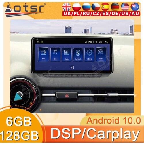 10.25 inch 6-128G Android Radio For Mazda 2 CX-3 2012 2013-2020 GPS Navi Car Multimedia Player Stereo Head Unit Autoradio 2 din