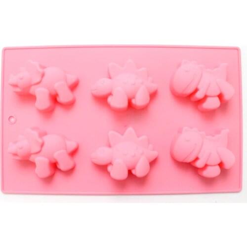 3D Dinosaur Silicone Soap Mold Chocolate Candy Mould DIY Handmade Cake Decorating Tools