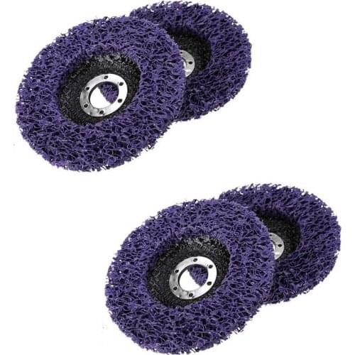 ABSF 4 Pcs Abrasive Wheel Grinder Strip Disc 125 mm Poly Strip Disc Wheel Paint Rust Removal Clean for Angle Grinder Removal