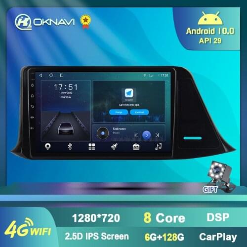 Autoradio for Toyota CHR C-HR 2016 2017 2018 2019 Car Radio with GPS Navigation 1 2 Din Multimedia Video Player Stereo Carplay