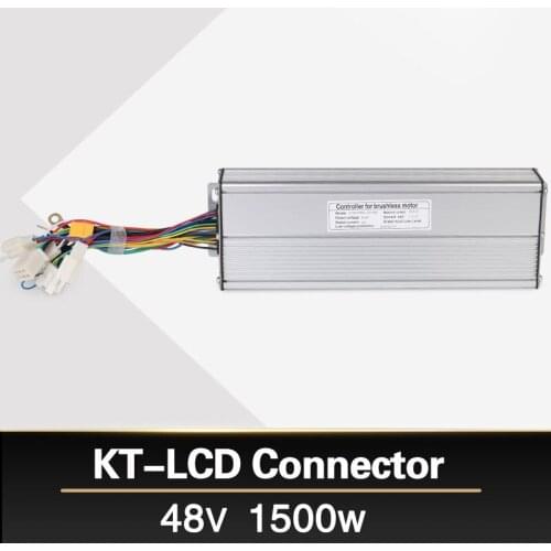 Ebike 48V 52V 1500W 45A Electric bicycle Brushless controller sine wave Hall Sensor KT Series Support LED LCD Display