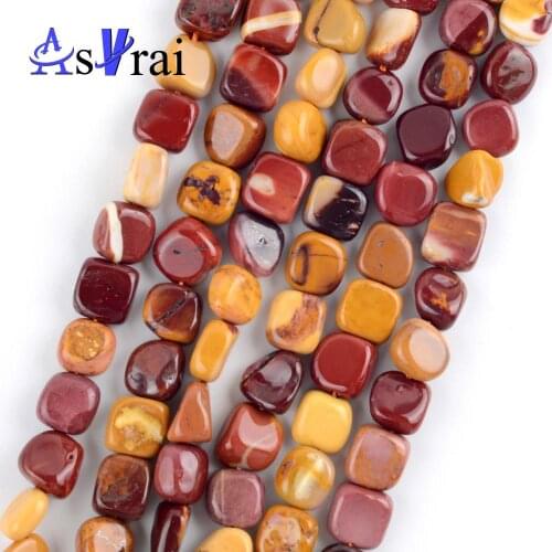 8mm-10mm Natural Mookaite Stone Irregular Beads For Jewelry Making Spacer Loose Beads Diy Bracelets Necklace Jewellery Strand15"