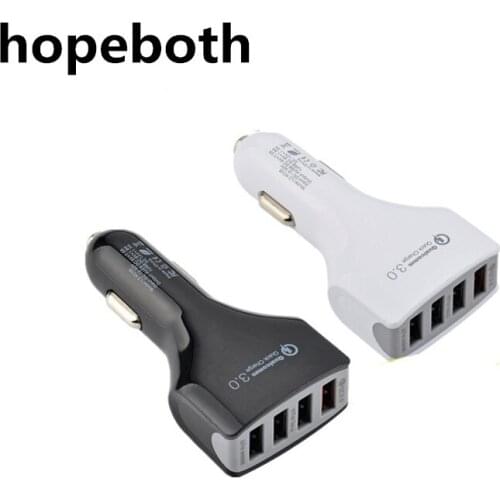 Quick Charger 3.0 Car Charger Adapter 7A QC3.0 Turbo Fast Charging 4 USB Car Mobile Phone Charger for i Phone 11