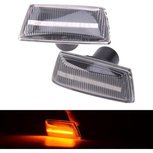 DWCX 2pcs 12V Dynamic LED Side Marker Turn Signal Light fit for Opel Adam Corsa Astra Insigina Meriua 13252456 13193575 13497989