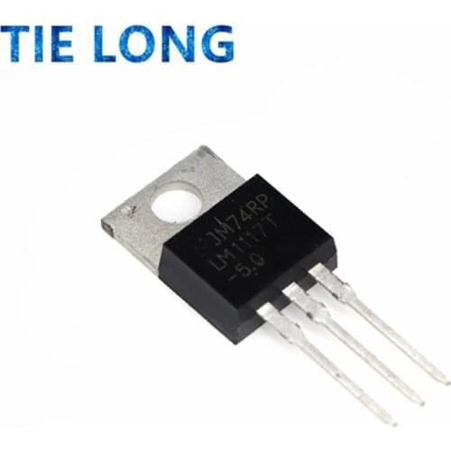10pcs LM1117T-5.0 TO-220 LM1117T-5 TO220 5V LM1117 800mA Low-Dropout Linear Regulator