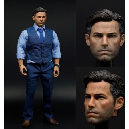 1/6 Scale male Soldier Ben Affleck Head Sculpt suit Fit 12'' Male Action Figure Body