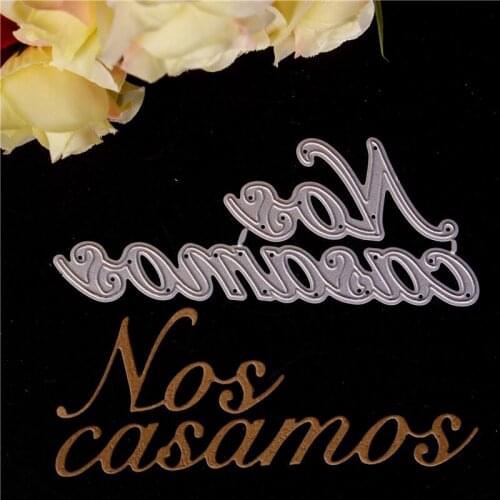 Spanish word text Metal Cutting Dies for Diy Scrapbooking Die Cut New 2018 Cuts for Paper Card Making Craft Photo