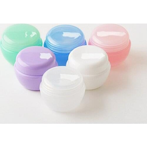 Mini Colorful Plastic Makeup Storage Box Creative Mushroom Make Up Storage Bottle Small Cosmetic Container For Eye Cream Powder