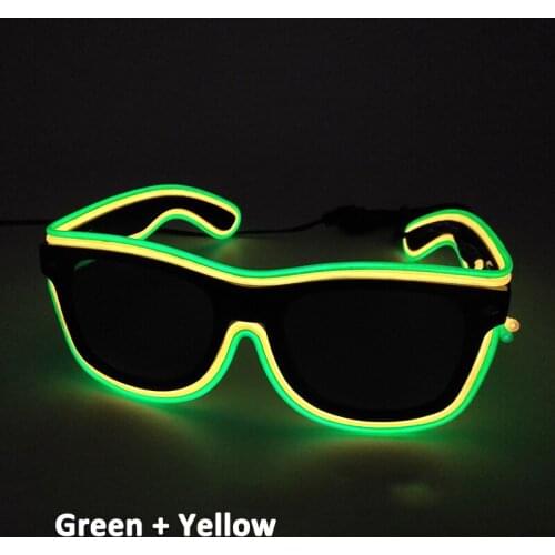 Fashion Luminous Sunglasses Festival Party Supplies Glowing LED Glasses For Halloween Christmas New Year