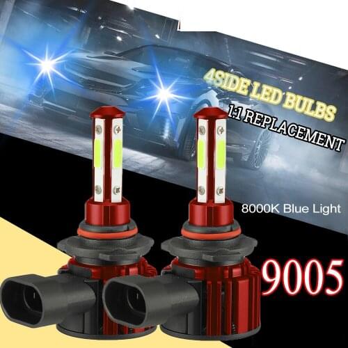 Muxall 2PCS LED H7 H8 H9 H11 20000LM Mini Car Headlight Headlamps 9005 HB3 9006 HB4 Auto Fog Lamps 6000K 8000K 4300K