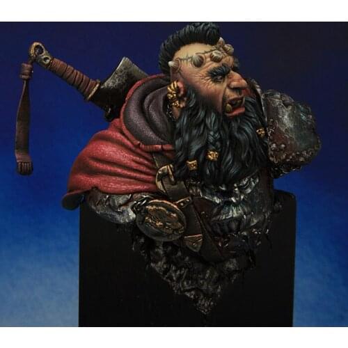 New Unassembled 1/10 The Lord Chaos man bust Resin Kit DIY Toys Unpainted resin model