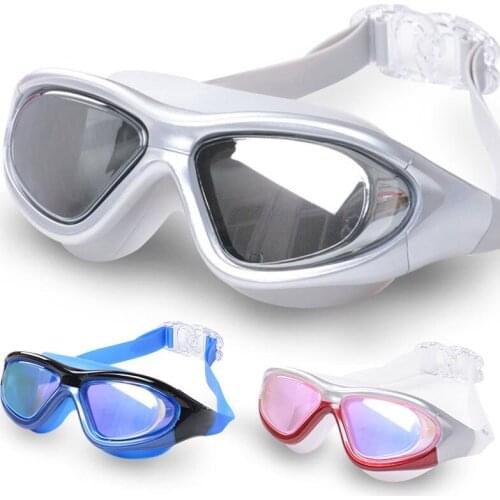 Large-frame Flat Swimming Goggles Anti-fog and Comfortable Swimming Goggles Outdoor To Prevent Outside Diving Swimming Goggles