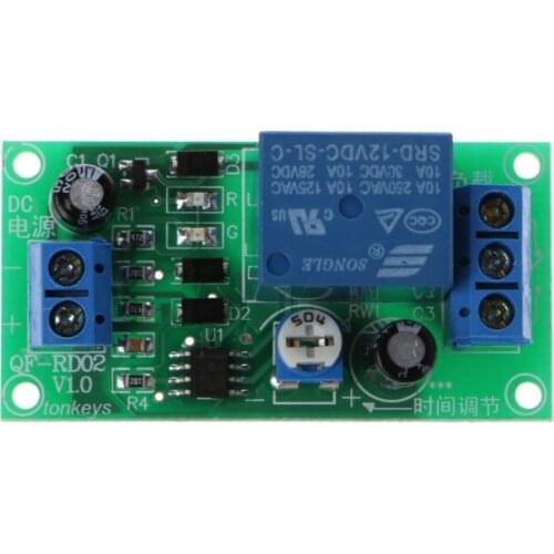 DC 12V To 30V DC/250V AC 0-60S Adjustable Delay Timer Switch NE555 Relay Module