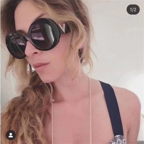 KAPELUS Summer 2021 Woman oval sunglasses Fashion retro oversized UV400 Luxury gradient sunglasses