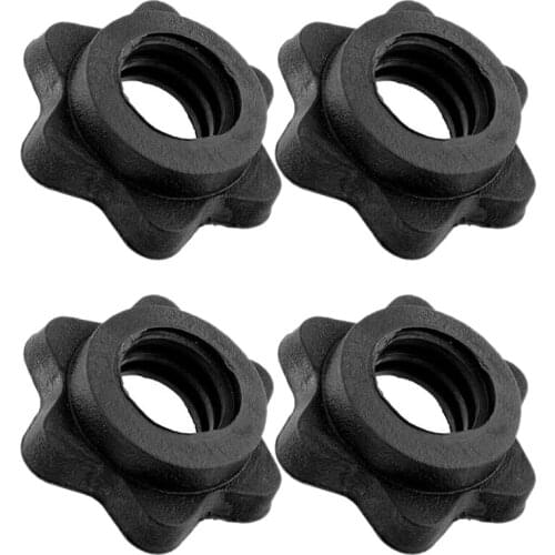WSFS Hot 2 Pairs Dumbbell Hex Nut,Dumbbell Rod Nut,Spinlock Collars for Barbells Bars Training Sports