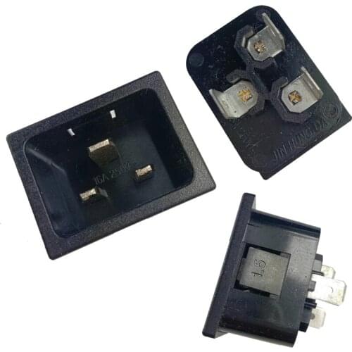 10pcs/lot AC power socket AC 250V IEC 320 C20 Panel Mount Plug Connector Socket Rewiring Assembly Electrical Industrial Socket