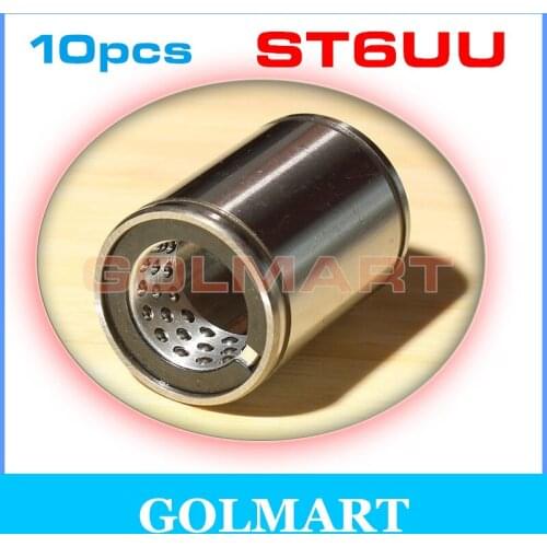 10pcs ST6UU linear ball bearing Kugellager Linearlager Bush bushing for 6mm shaft rail