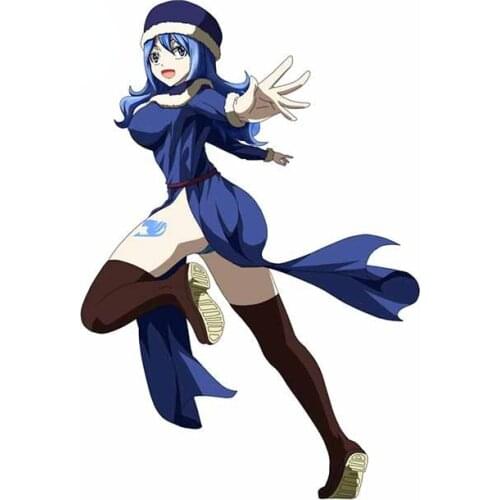 13cm x 9cm for Fairy Tail Juvia Waifu Car Stickers Personality Waterproof Windshield Decal Refrigerator Decoration