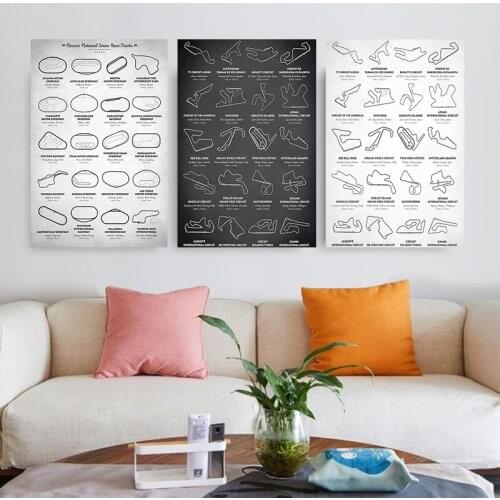 2021 F1 Formula Grand Poster Canvas Painting Art Nordic Posters and Prints Wall Pictures for Living Room Decoration Frameless