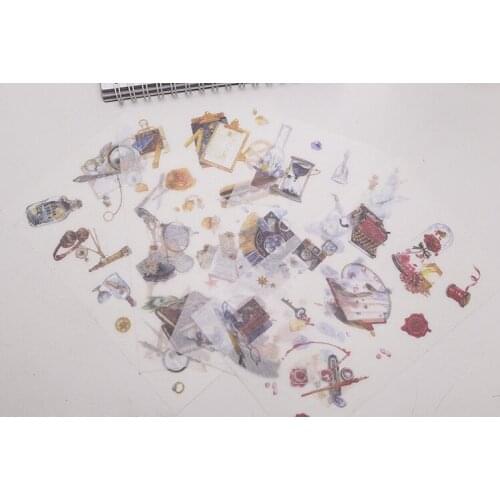 4pcs Vintage product paper sticker Organizer Calendar Diary Book Planner Scrapbook Decoration Diary Sticker papeleria