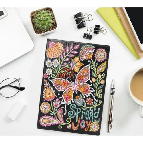 50 Pages Diamond Painting Notebook DIY Mandala Special Shaped Diamond Embroidery Cross Stitch A5 Notebook Diary Book
