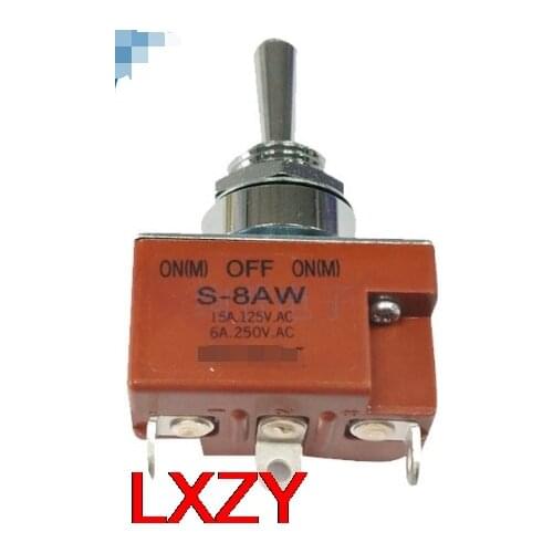 Free Shipping 2Pcs/LOT S-8AW S8AW SPDT (On)-Off-(On) 3-Speed Oscillating Switch