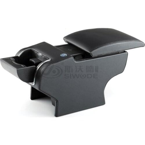 Free Punch for Peugeot 307 Car Armrest Box 9 Function with USB Hidden Cup Seat No Drilling Central Box