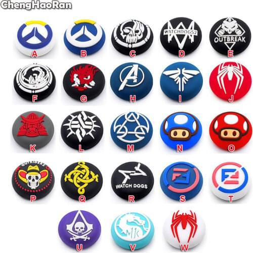 ChengHaoRan 1pc Soft Silicone Thumb Grip Stick Cap Cover For PS5 PS4 Pro PS3 Xbox One 360 Controller Joystick Cap Accessories