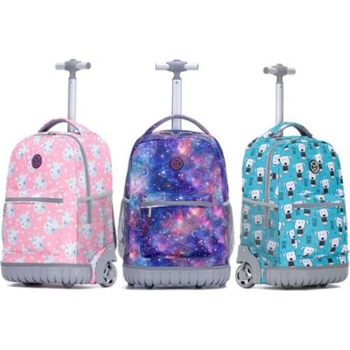 Children wheeled backpack bags for travel bag wheels School Rolling backpack Bags for teenagers travel trolley bag luggage bags