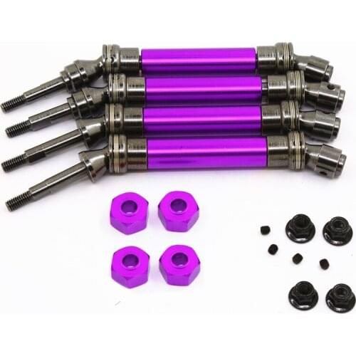 For 1/10 Traxxas Slash 4x4 Stampede VXL 2WD 6851R 6851X 6852R 6852X of CVD Steel Front Rear Drive Shaft Assembly Heavy
