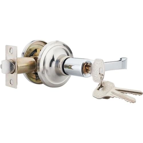 Zinc Alloy Door Lock Bathroom Handle Lock with keys Interior Door Pull Lock Security Tubular Leverset Door Lock Furniture Tool