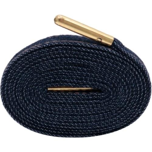 Official Coolstring 8MM DENIM Shoelaces With Golden/Siliver Metal Tips Office Business Men Women Boot Shoe Durable Lacets 2021