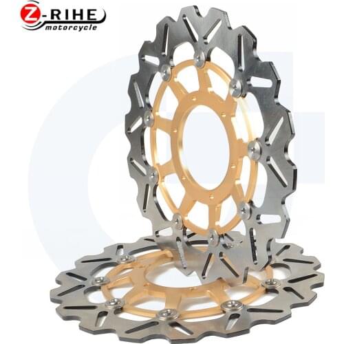 For 2PCS Front Floating Brake Disc Rotor Motorcycle Aluminum Brake Rotors Part For HONDA CBR600RR CBR 600 RR 2003 2004 2005-2014