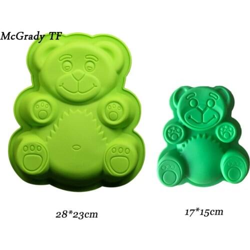 Bear Silicone Cake Mold Mousses Ice Cream Maker Silicone Cake Decorating Tools Bakeware Accessories Baking Tools Cake Tools