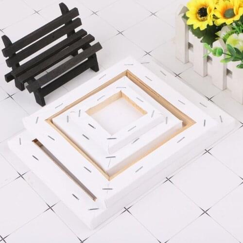 Mini Canvas And Natural Wood Easel Set For Art Painting Drawing Craft Wedding Supply K1AB