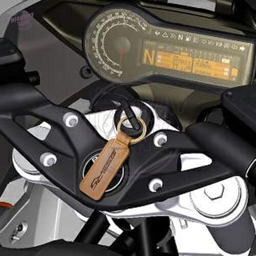 Motorcycle Cowhide Keychain Key Ring Case for BMW R1250RS R1250 RS Motorrad