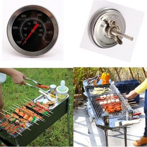 Stainless Steel BBQ Grill Meat Thermometer Dial Temperature Gauge Gage Cooking Food Probe Kitchen Tools Accessories