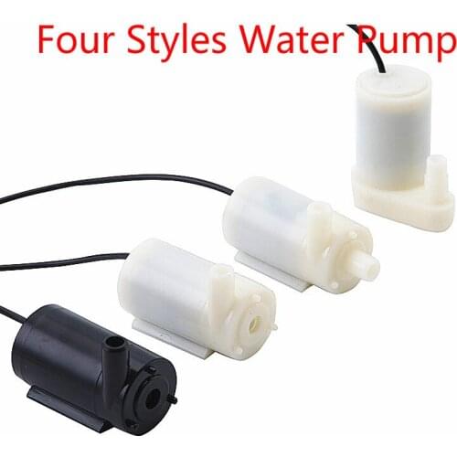 1PC New Low Noise Brushless Amphibious Micropump 3/4.5V 80-100L/H Micro Submersible Four Types Motor Pump Water Pump