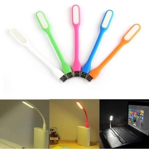 Portable USB LED Mini Book Light Reading Light Table Lamp Flexible Lamp Night Light for Power Bank Laptop Notebook PC Computer