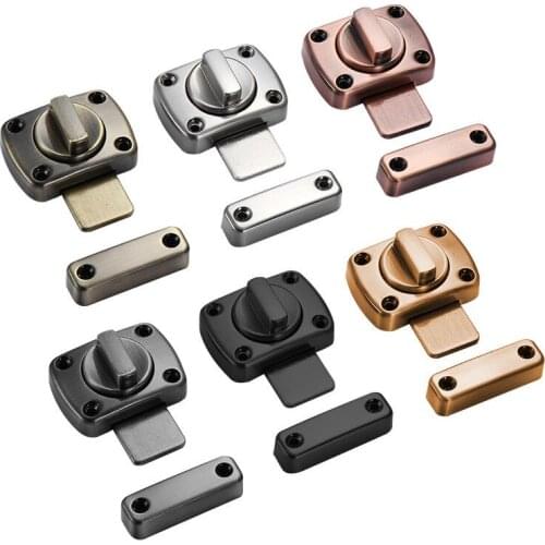 Universal Door Latch Gate Latch Security Sliding Door Lock Door Bolt Zinc Alloy with Screws Latch