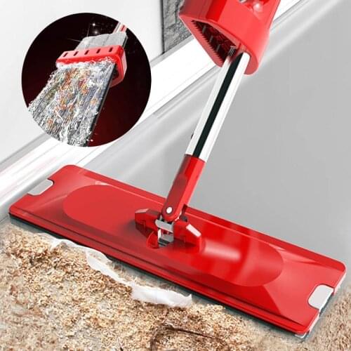 Magic Self-Cleaning Flat Mop Free Hand Washing Squeeze Mop Lazy Microfiber Pad For Washing Floor Home & Kicthen Cleaning Product
