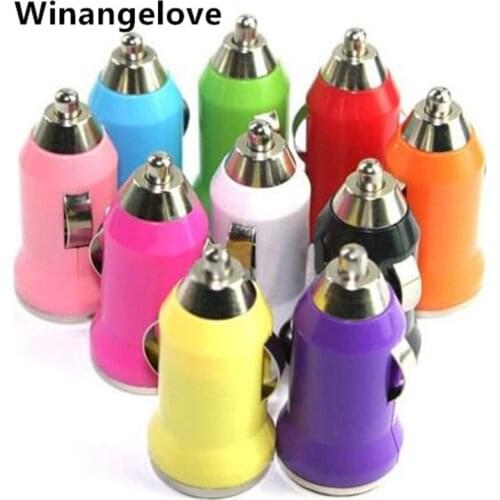 Winangelove 1000mAh Bullet Mini USB2.0 New 1A Car Charger For PDA Mobile Phones For Iphone4 4S Car Charger Adapter For Samsung