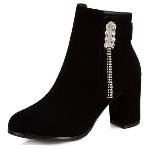 Big Size Simple boots boots women shoes ankle boots for women ladies boots shoes woman winter