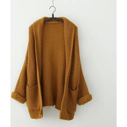 Women sweater winter, fashion brand women cardigan bat sleeve thick knitwear,Camisola Femininos,free shipping,L1504