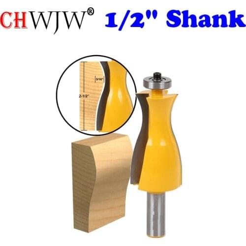 1pc 1/2" Shank Wavy Jewelry Box Side Wall Router Bit Line knife Door knife Tenon Cutter for Woodworking Tools