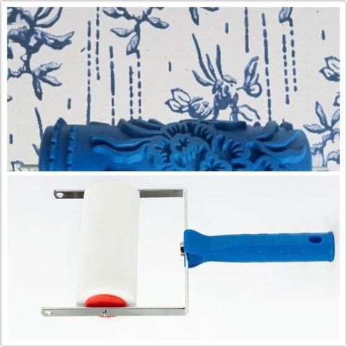 5inch Wall Patterned Rollers Decoration Tools 5" Rubber Brush Tool Set 3D Pattern Wallpaper Room Decor Painting Machine 05Y