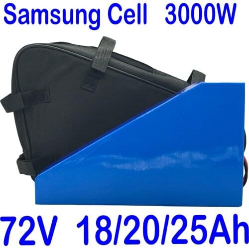 72V 15AH Electric Bicycle Battery 72V 10Ah 13Ah 15Ah Lithium Battery Pack 72V 1500W 2000W 2500W E-Bike Battery with 2A charger